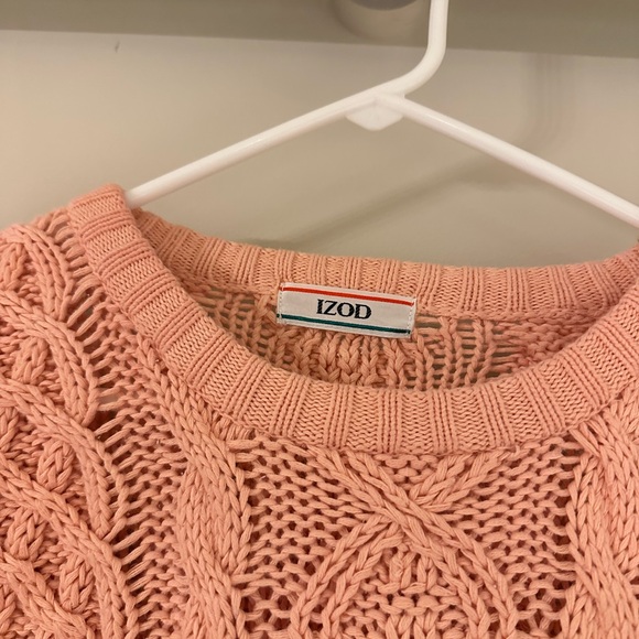 Izod Vintage Coral Cable Knit Sweater - Picture 4 of 9